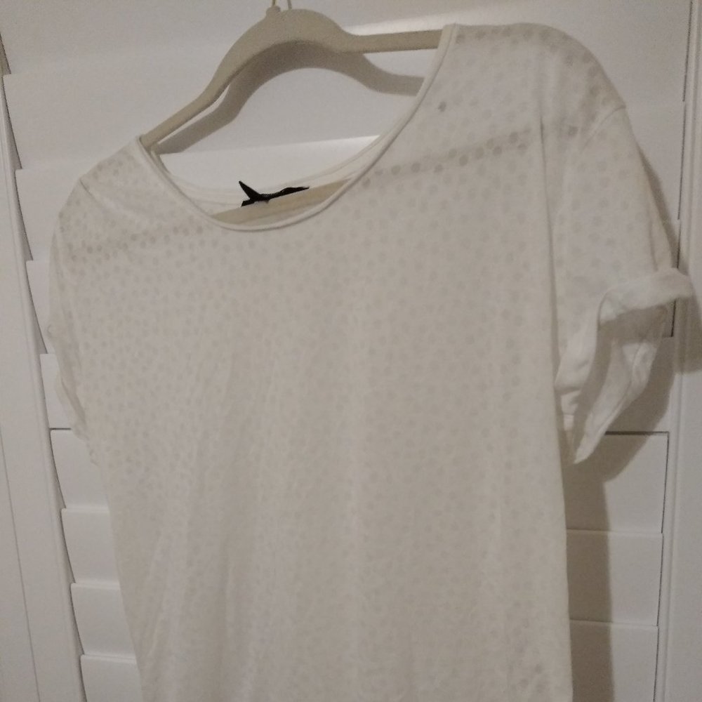 White polka dot tee shirt